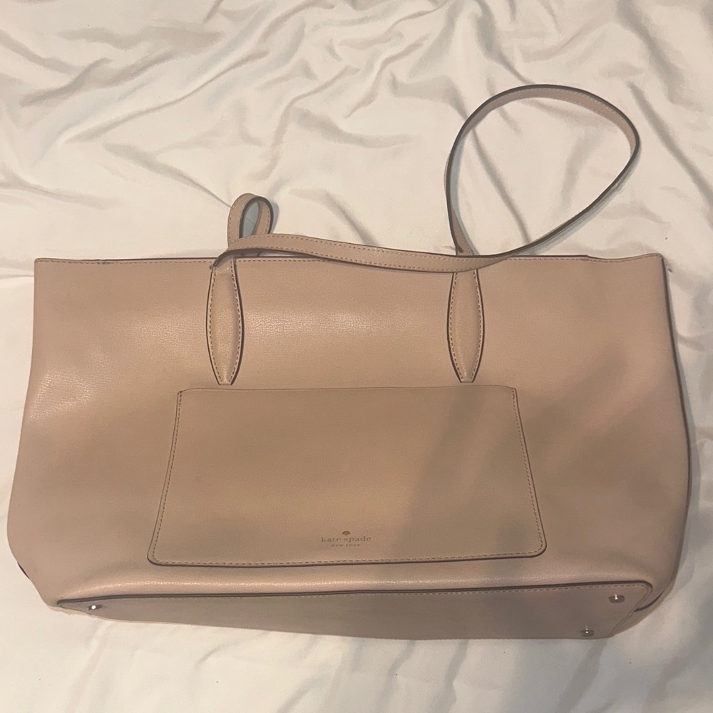 Kate Spade Beige Leather Tote